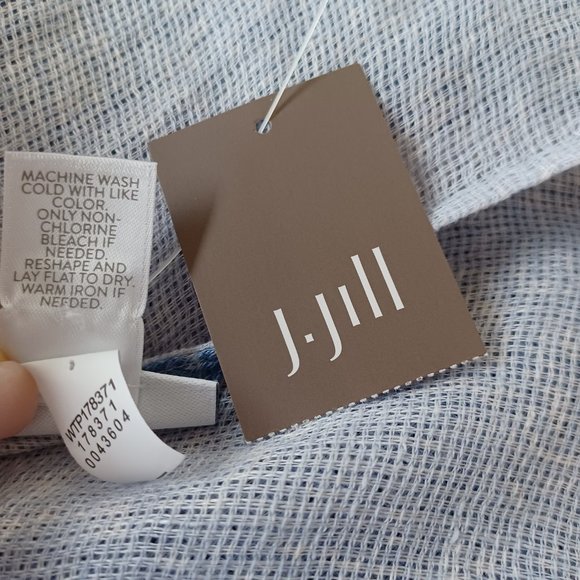 J Jill Pure Jill Ombre Linen Airy-Weave Poncho Size M/L NEW - Picture 9 of 14